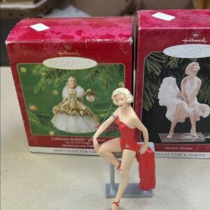 Hallmark Holiday Collectible3 hallmark or Figurines -  2 Marilynn Monroe I barbi